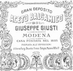 Міжнародна реєстрація торговельної марки № 1079842: GRAN DEPOSITO ACETO BALSAMICO DI GIUSEPPE GIUSTI - MODENA CASA FONDATA NEL 1605