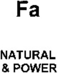 Міжнародна реєстрація торговельної марки № 1094871: Fa NATURAL & POWER