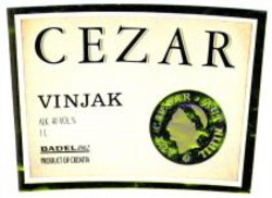 Міжнародна реєстрація торговельної марки № 1120934: CEZAR VINJAK