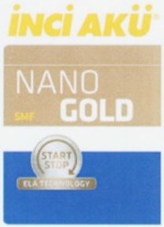 Міжнародна реєстрація торговельної марки № 1134214: INCI AKÜ NANO GOLD SMF START STOP ELA TECHNOLOGY