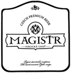 Міжнародна реєстрація торговельної марки № 1137124: CZECH PREMIUM BEER MAGISTR MAGICKÁ CHUT