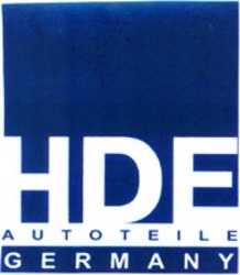 Міжнародна реєстрація торговельної марки № 1163412: HDE AUTOTEILE GERMANY