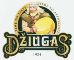 Міжнародна реєстрація торговельної марки № 1174195: DZIUGAS 1924 TIME TO TASTE, TIME TO APPRECIATE