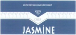 Міжнародна реєстрація торговельної марки № 1210433: JASMINE CAGS 200 FILTERTUBES KING SIZE FORMAT
