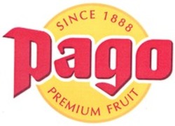 Міжнародна реєстрація торговельної марки № 1241290: Pago PREMIUM FRUIT SINCE 1888