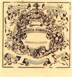 Міжнародна реєстрація торговельної марки № 1271933: ANTICA FORMULA GIUSEPPE B. CARPANO