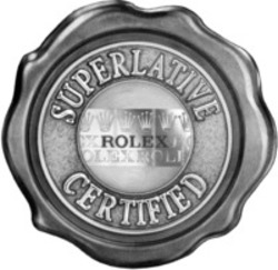 Міжнародна реєстрація торговельної марки № 1283680: ROLEX SUPERLATIVE CERTIFIED