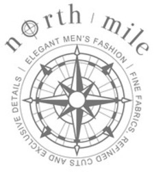 Міжнародна реєстрація торговельної марки № 1284361: north mile ELEGANT MEN'S FASHION FINE FABRICS, REFINED CUTS AND EXCLUSIVE DETAILS