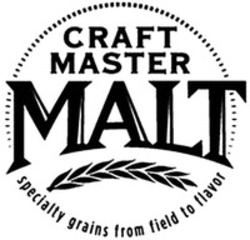Міжнародна реєстрація торговельної марки № 1325639: CRAFT MASTER MALT specialty grains from field to flavor