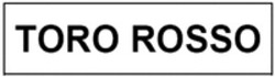 Міжнародна реєстрація торговельної марки № 1382851: TORO ROSSO
