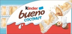 Міжнародна реєстрація торговельної марки № 1529556: KINDER BUENO COCONUT