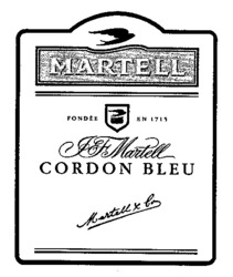Міжнародна реєстрація торговельної марки № 555790: J & F Martell CORDON BLEU