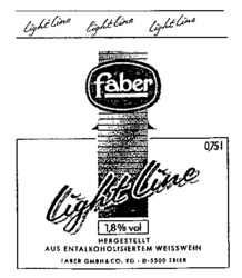 Міжнародна реєстрація торговельної марки № 560655: faber Light Line