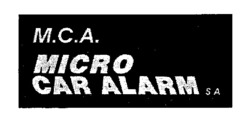 Міжнародна реєстрація торговельної марки № 594147: M.C.A. MICRO CAR ALARM
