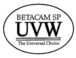 Міжнародна реєстрація торговельної марки № 616815: BETACAM SP UVW