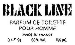 Міжнародна реєстрація торговельної марки № 640020: BLACK LINE PARFUM DE TOILETTE POUR HOMME