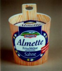 Міжнародна реєстрація торговельної марки № 673008: Hochland Almette Frischkäse wärmebe handelt Sahne