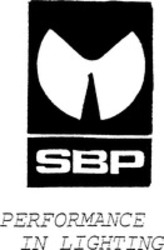 Міжнародна реєстрація торговельної марки № 680394: SBP PERFORMANCE IN LIGHTING