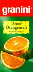 Міжнародна реєстрація торговельної марки № 691429: granini Reiner Orangensaft