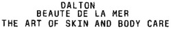 Міжнародна реєстрація торговельної марки № 707144: DALTON BEAUTE DE LA MER THE ART OF SKIN AND BODY CARE
