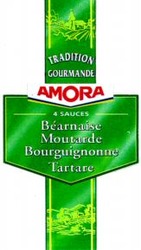 Міжнародна реєстрація торговельної марки № 715576: TRADITION GOURMANDE AMORA 4 SAUCES Béarnaise Moutarde Bourguignonne Tartare