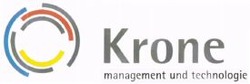 Міжнародна реєстрація торговельної марки № 738400: Krone management und technologie