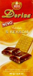 Міжнародна реєстрація торговельної марки № 803595: KRAS Dorina NOVO Cokolada S KEKSOM