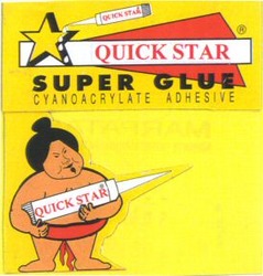 Міжнародна реєстрація торговельної марки № 828994: QUICK STAR SUPER GLUE CYANOACRYLATE ADHESIVE