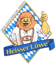 Міжнародна реєстрація торговельної марки № 831003: Heisser Löwe DER BAYERISCHE IMBISS