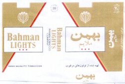 Міжнародна реєстрація торговельної марки № 857605: Bahman LIGHTS IRANIAN TOBACCO COMPANY