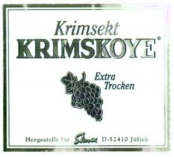 Міжнародна реєстрація торговельної марки № 862385: Krimsekt KRIMSKOYE Extra Trocken