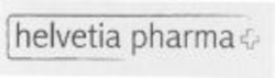 Міжнародна реєстрація торговельної марки № 914871: helvetia pharma+