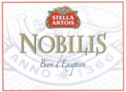 Міжнародна реєстрація торговельної марки № 934501: STELLA ARTOIS NOBILIS Bière d'Exception