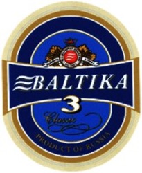 Міжнародна реєстрація торговельної марки № 962655: BALTIKA 3 Classic PRODUCT OF RUSSIA