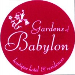 Міжнародна реєстрація торговельної марки № 975534: Gardens of Babylon boutique hotel & residences