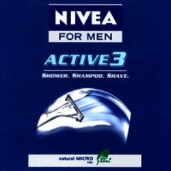 Міжнародна реєстрація торговельної марки № 984562: NIVEA FOR MEN ACTIVE 3