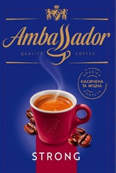 Свідоцтво торговельну марку № 327329 (заявка m202026498): ambassador; indulgence in perfection; strong; quality coffee; арабіка робуста; насичена та міцна