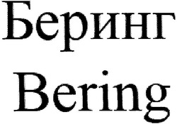 Заявка на торговельну марку № m200607742: беринг; bering