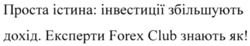 Заявка на торговельну марку № m202201097: експерти forex club знають як; проста істина інвестиції збільшують дохід
