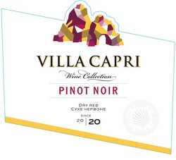 Заявка на торговельну марку № m202017848: 2020; dry red; since 20 20; pinot noir; villa capri; wine collection; сухе червоне