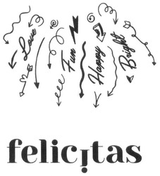 Заявка на торговельну марку № m201804064: felicitas; love; fun; happy; bright