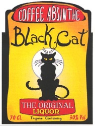 Свідоцтво торговельну марку № 70099 (заявка m200503542): coffee absinthe; black cat; the original; liquor