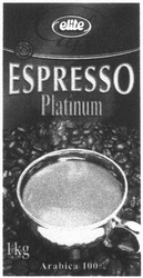 Свідоцтво торговельну марку № 51487 (заявка 2003066596): elite; cafe; espresso; platinum