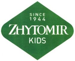 Свідоцтво торговельну марку № 233522 (заявка m201517555): since 1944; zhytomir kids
