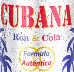 Заявка на торговельну марку № m202119561: cubana; formula autentica; ron cola; ron&cola