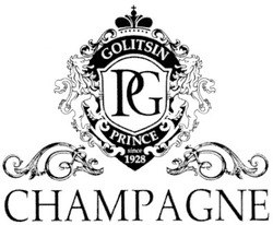 Заявка на торговельну марку № m200904755: golitsin; pg; prince; since; 1928; champagne