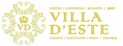 Свідоцтво торговельну марку № 327194 (заявка m202104362): villa d'este; villa deste; плитка сантехніка шпалери двері; підлоги освітлення меблі текстиль; vd