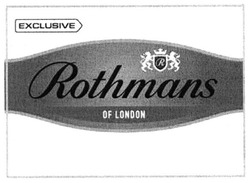 Свідоцтво торговельну марку № 180935 (заявка m201314965): exclusive; rothmans; of london