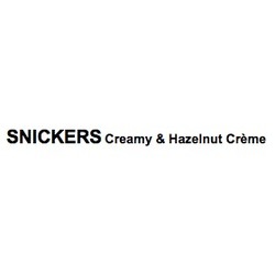 Заявка на торговельну марку № m201924373: snickers creamy&hazelnut creme