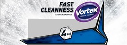 Заявка на торговельну марку № m202108945: 4; kitchen sponges; pcs; power of cleanness; vortex; fast cleanness